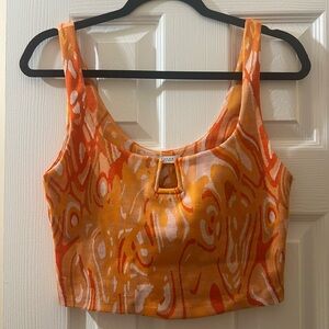 Zara orange crop top new without tags